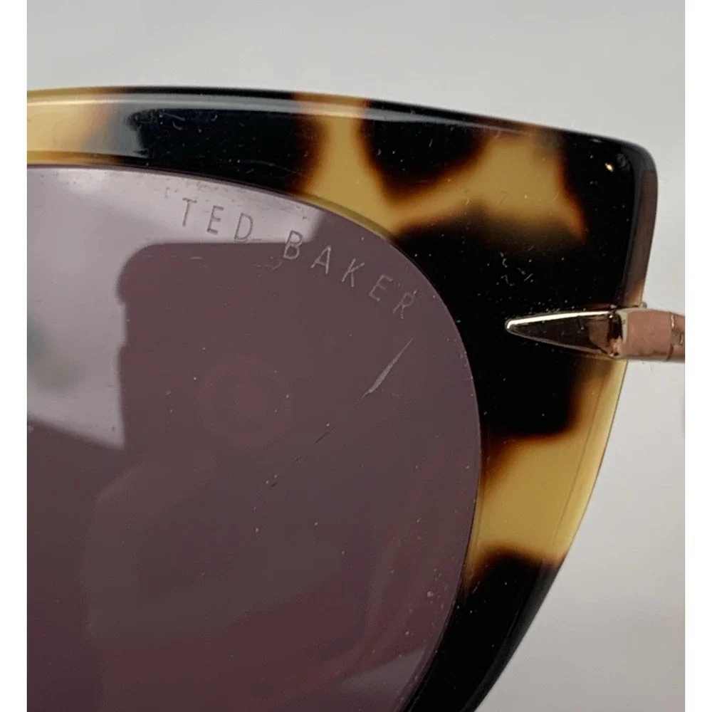 Ted Baker Sunglasses Womens Tortoise Shell Cateye Tbw053 Goldtone 52-19-140‎